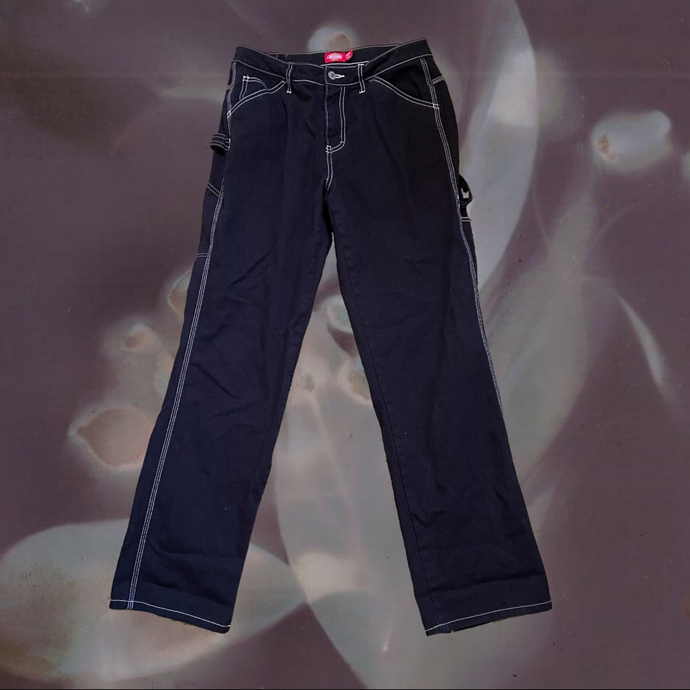 dickies contrast stitch carpenter pants